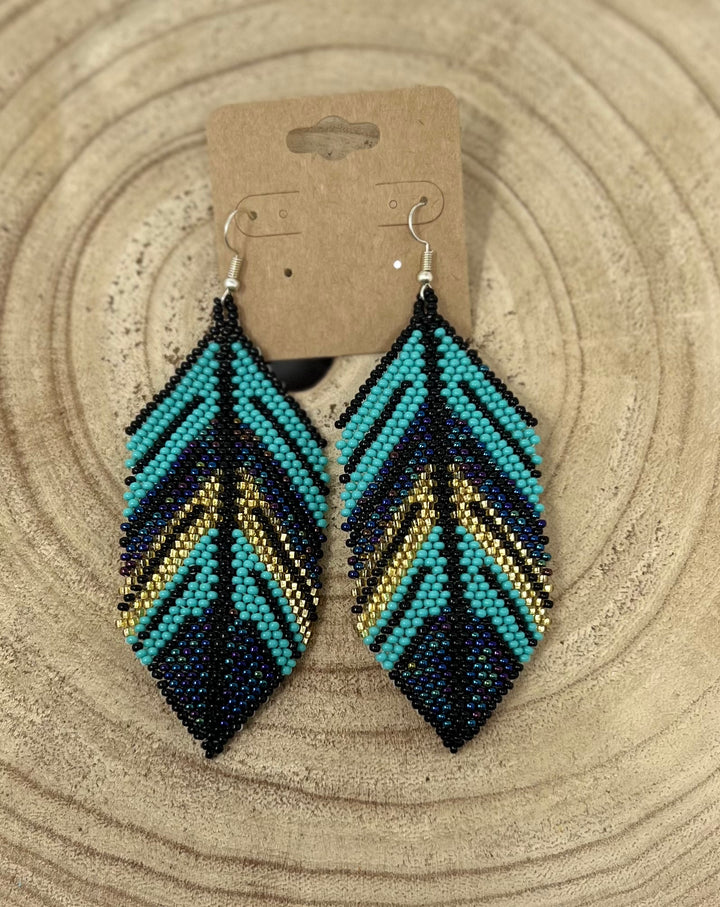 Tribal Roots XL Feather Earrings