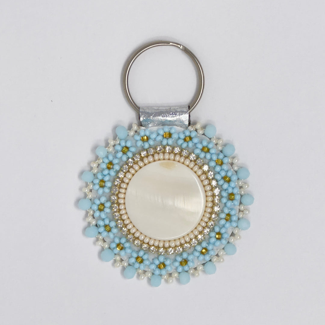 Keegan W Beaded Shell Keychains