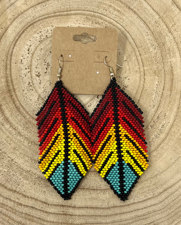 Tribal Roots XL Feather Earrings