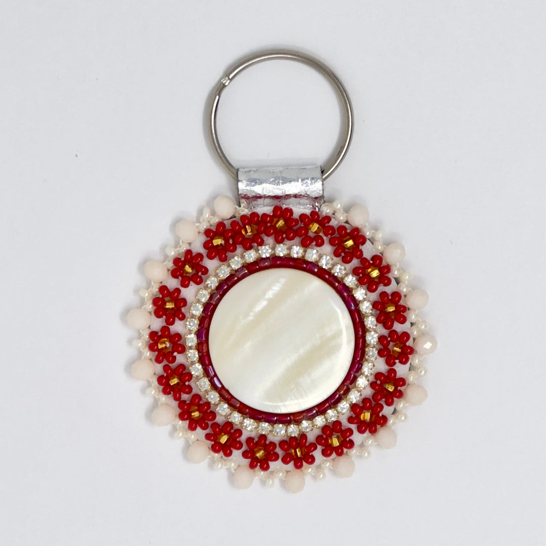 Keegan W Beaded Shell Keychains