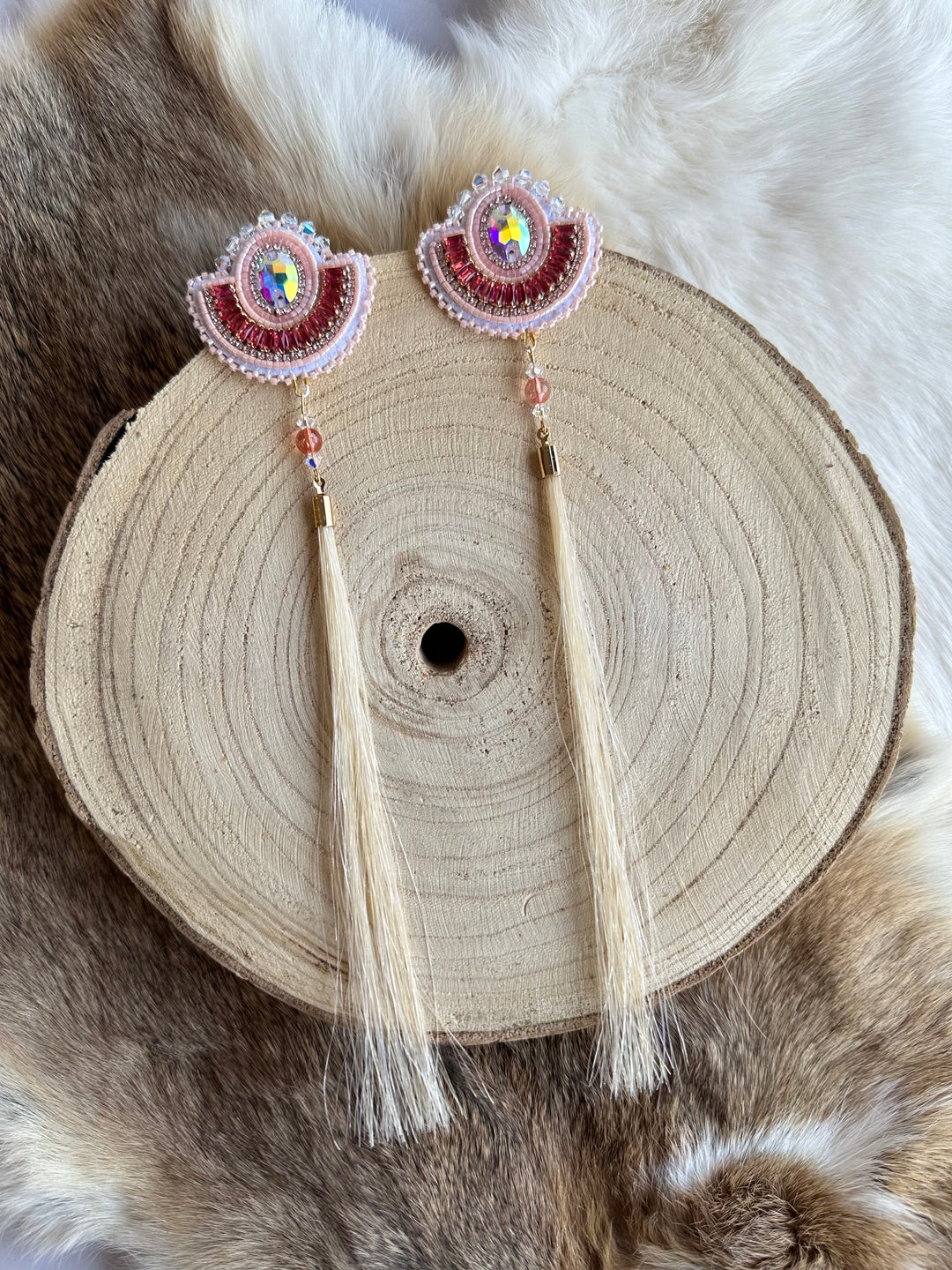 Beth Rose Designs Fancy Horse Hair Earrings