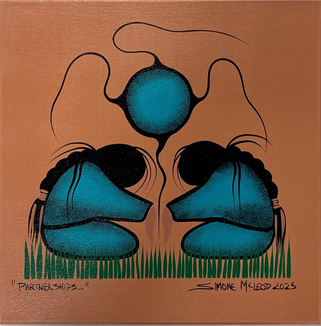 Simone McLeod 14"x14" Original Paintings (2025)