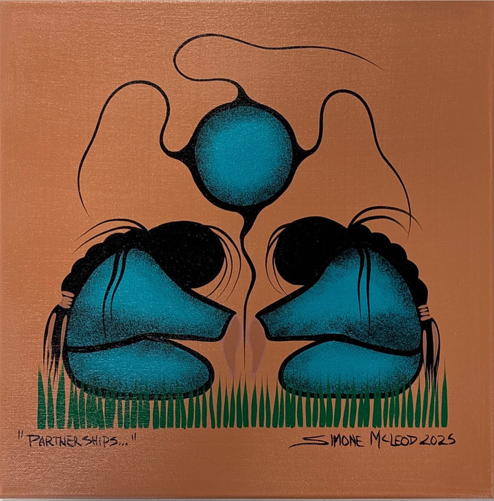 Simone McLeod 14"x14" Original Paintings (2025)