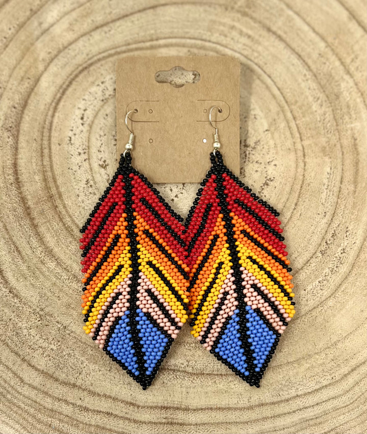 Tribal Roots XL Feather Earrings