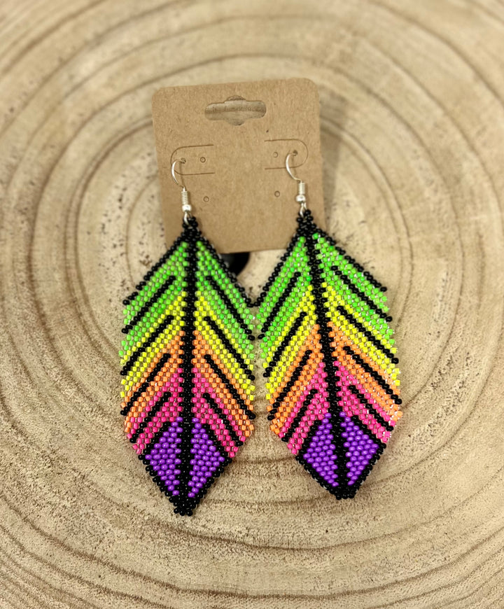 Tribal Roots XL Feather Earrings