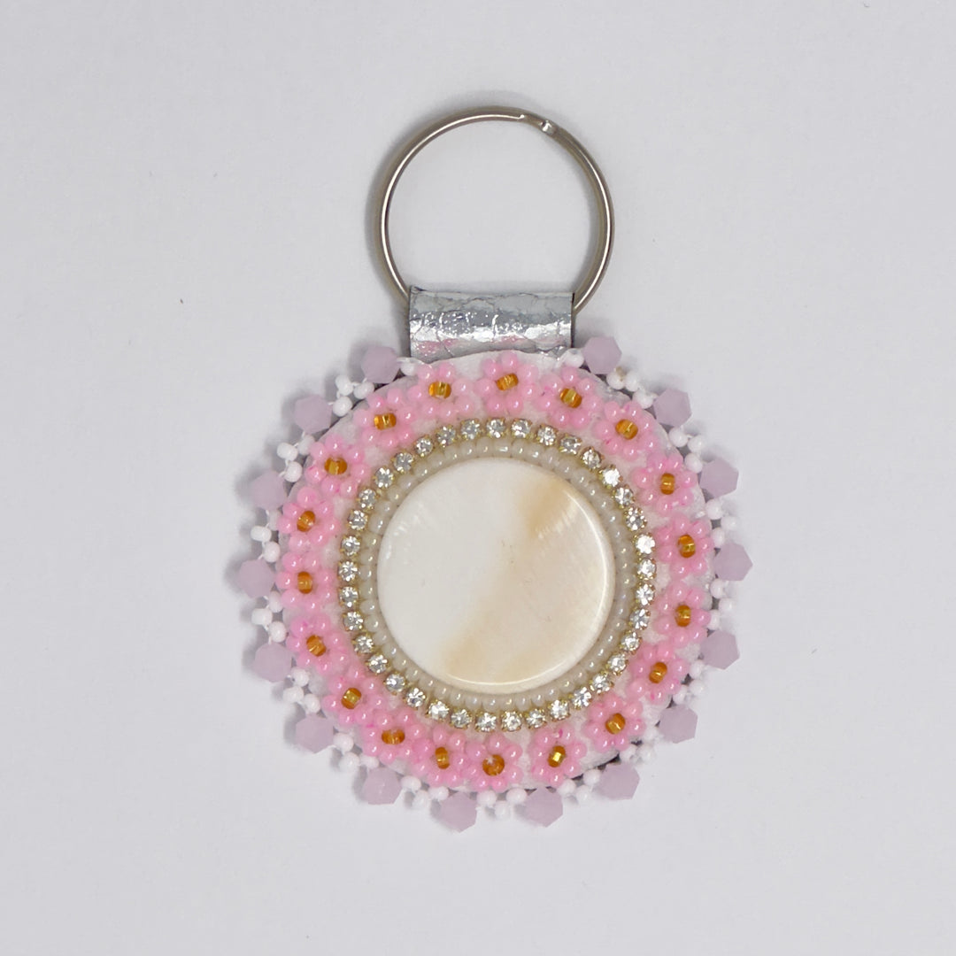 Keegan W Beaded Shell Keychains