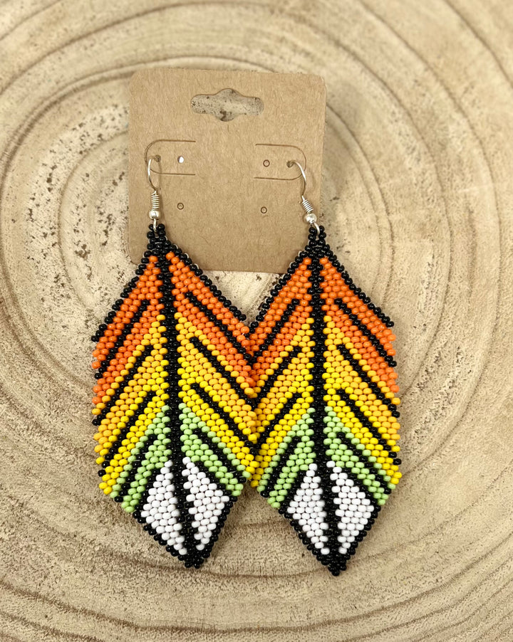 Tribal Roots XL Feather Earrings