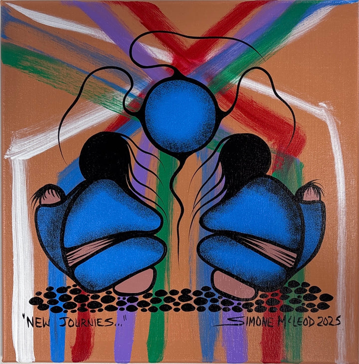 Simone McLeod 14"x14" Original Paintings (2025)