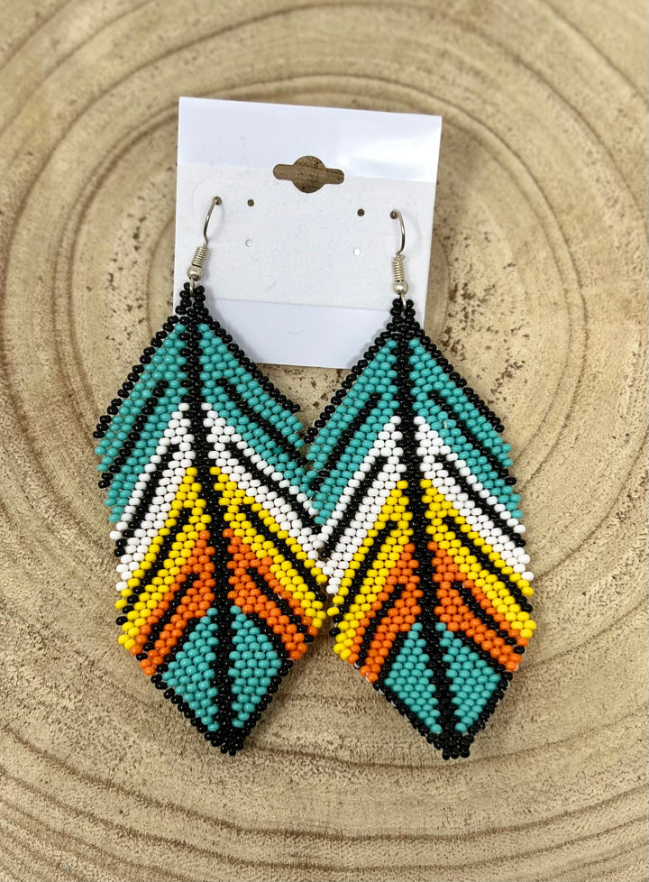 Tribal Roots XL Feather Earrings