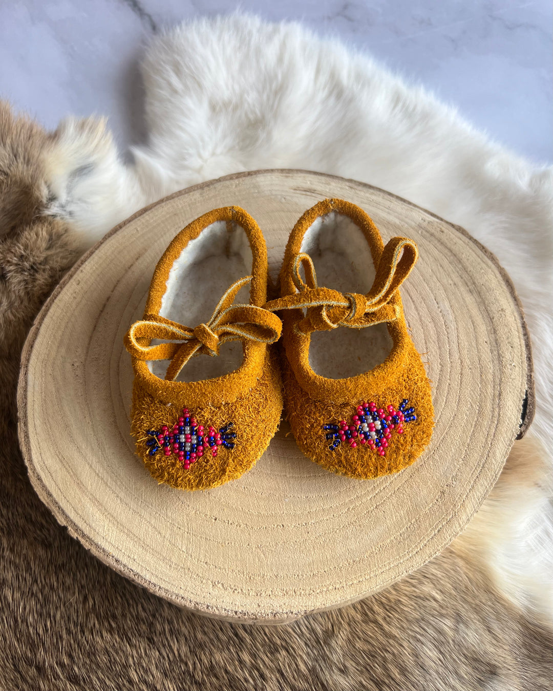Beaded baby moccasins discount