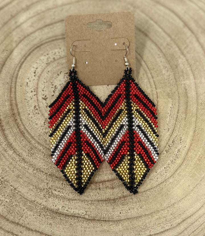 Tribal Roots XL Feather Earrings