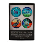CAP Jeffrey Red George Large Glass Magnet Set