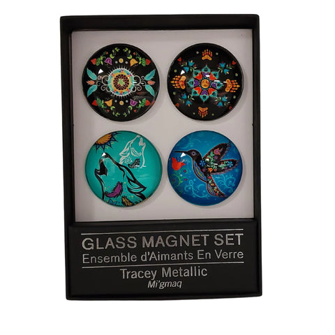 CAP Tracey Metallic Glass Magnet Set