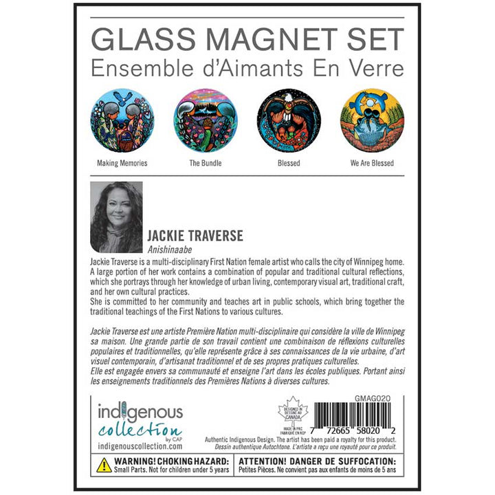 CAP Jackie Traverse Glass Magnet Set