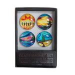 CAP Shawna Boulette Grapetine Glass Magnet Set