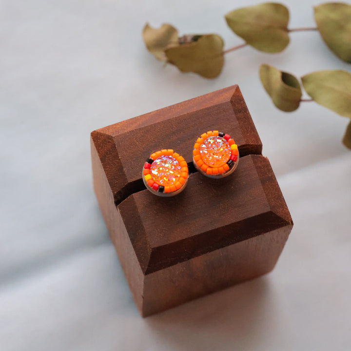 Larissa McCallum beaded studs