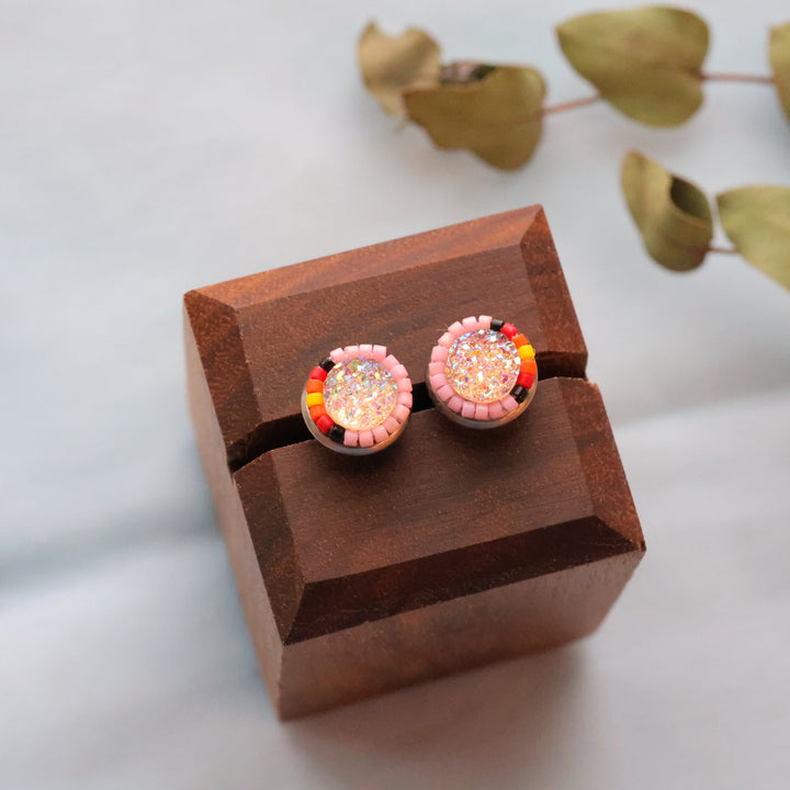 Larissa McCallum beaded studs