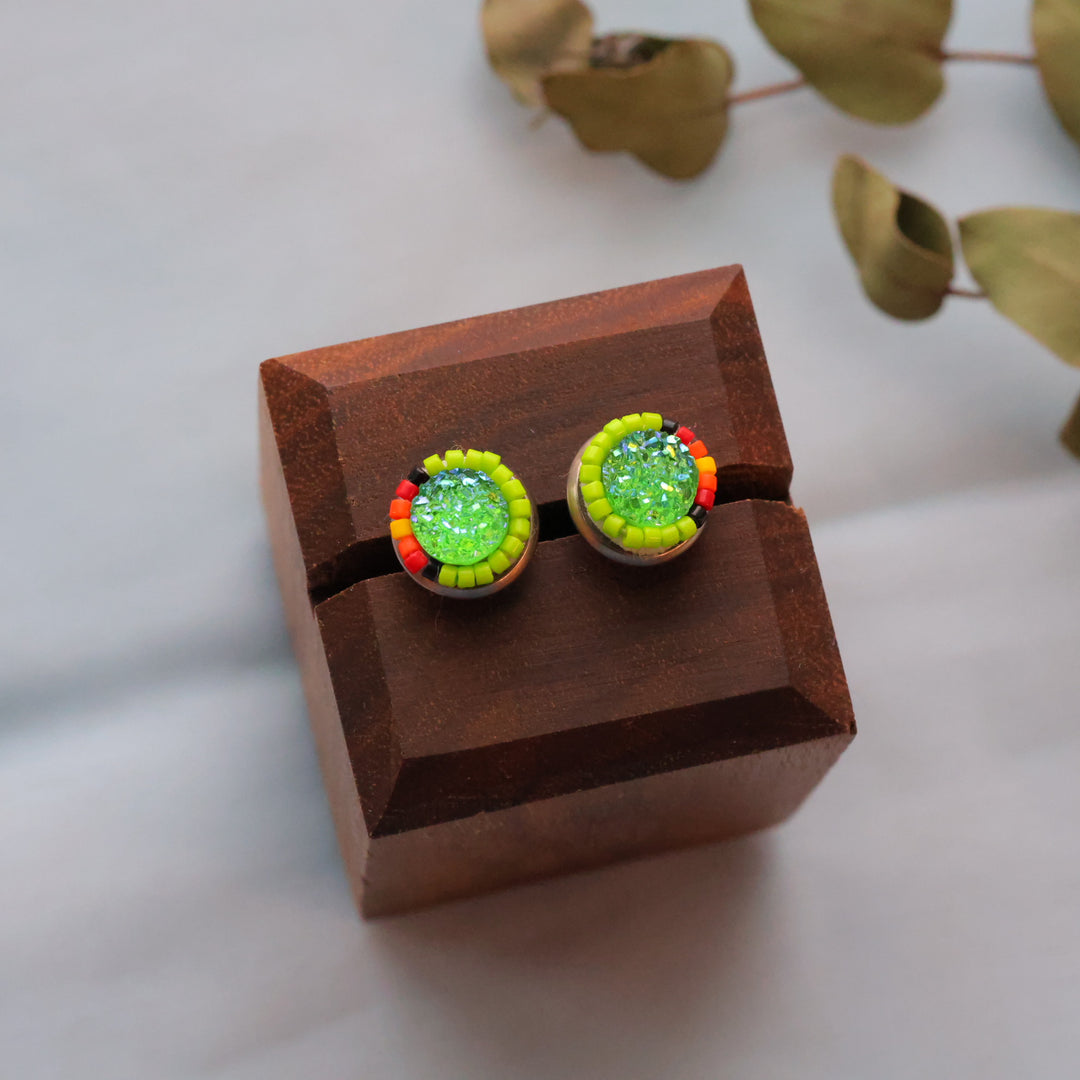 Larissa McCallum beaded studs