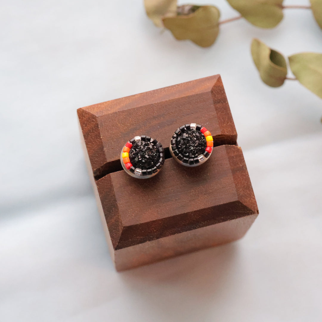 Larissa McCallum beaded studs