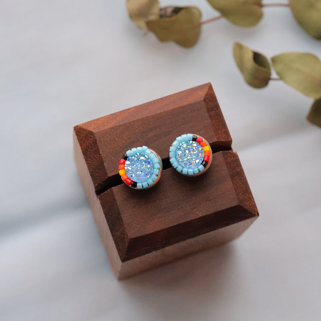 Larissa McCallum beaded studs