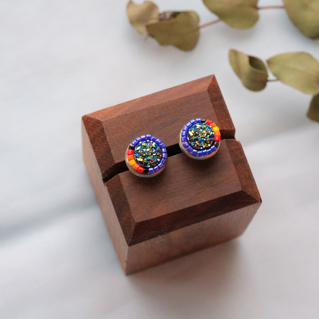 Larissa McCallum beaded studs