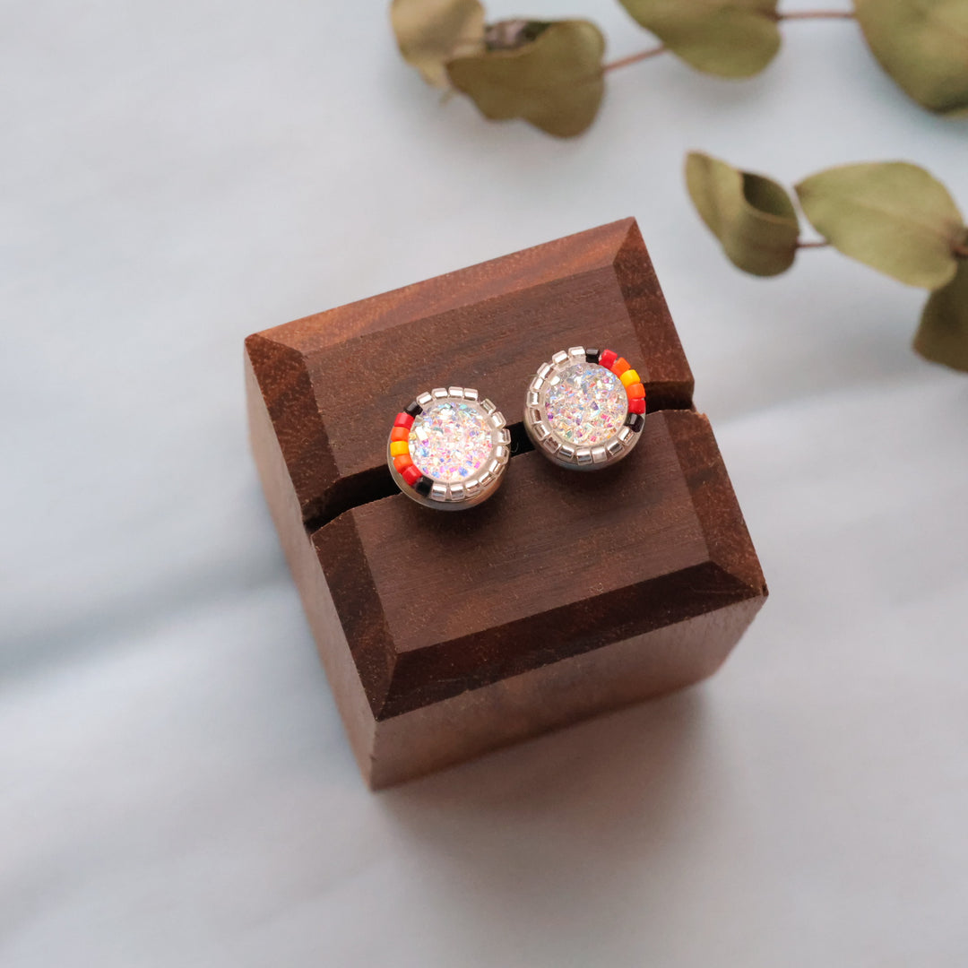 Larissa McCallum beaded studs