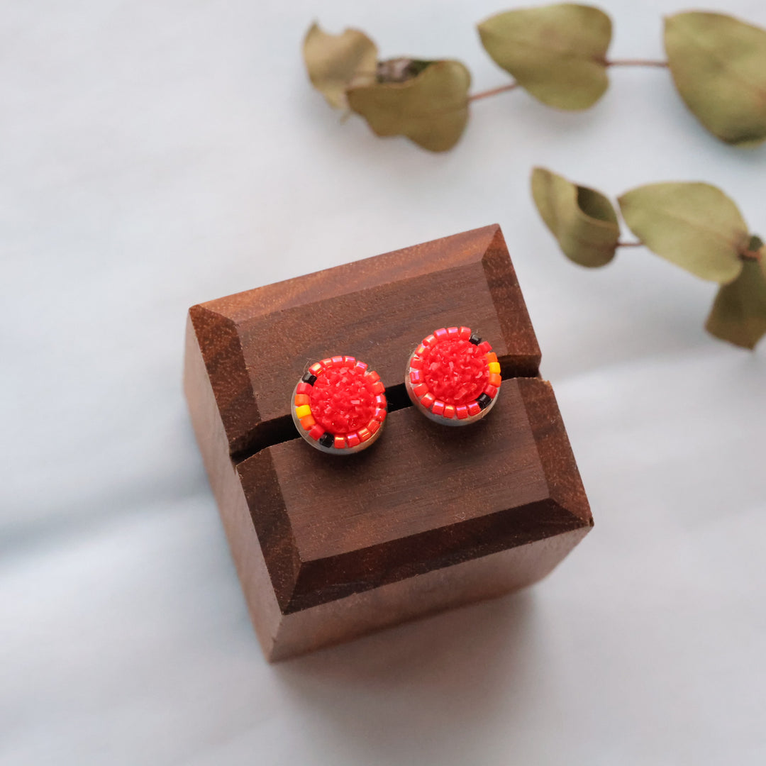 Larissa McCallum beaded studs