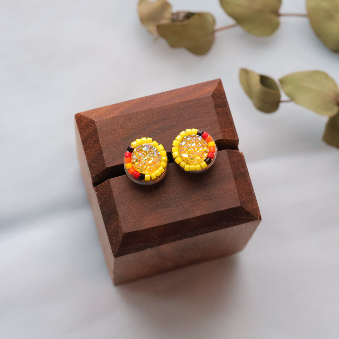 Larissa McCallum beaded studs