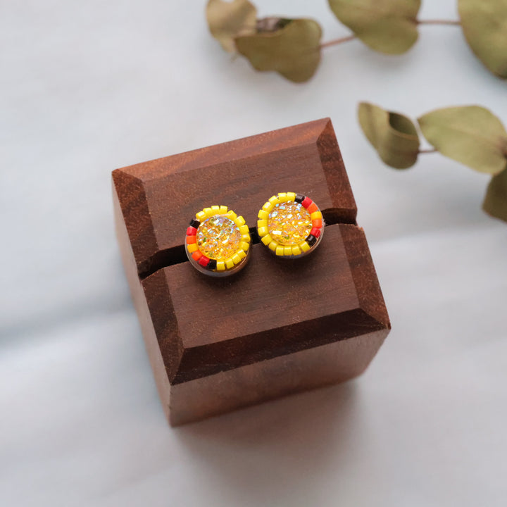 Larissa McCallum beaded studs