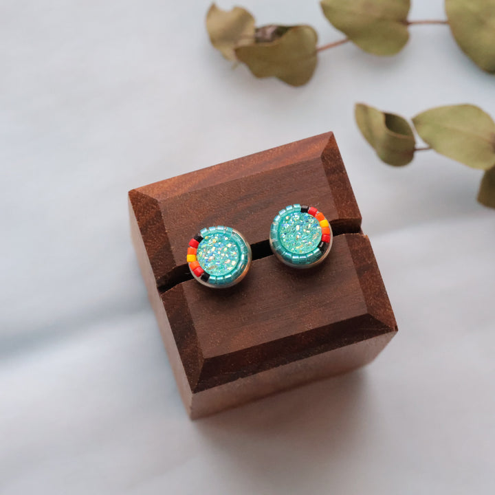 Larissa McCallum beaded studs