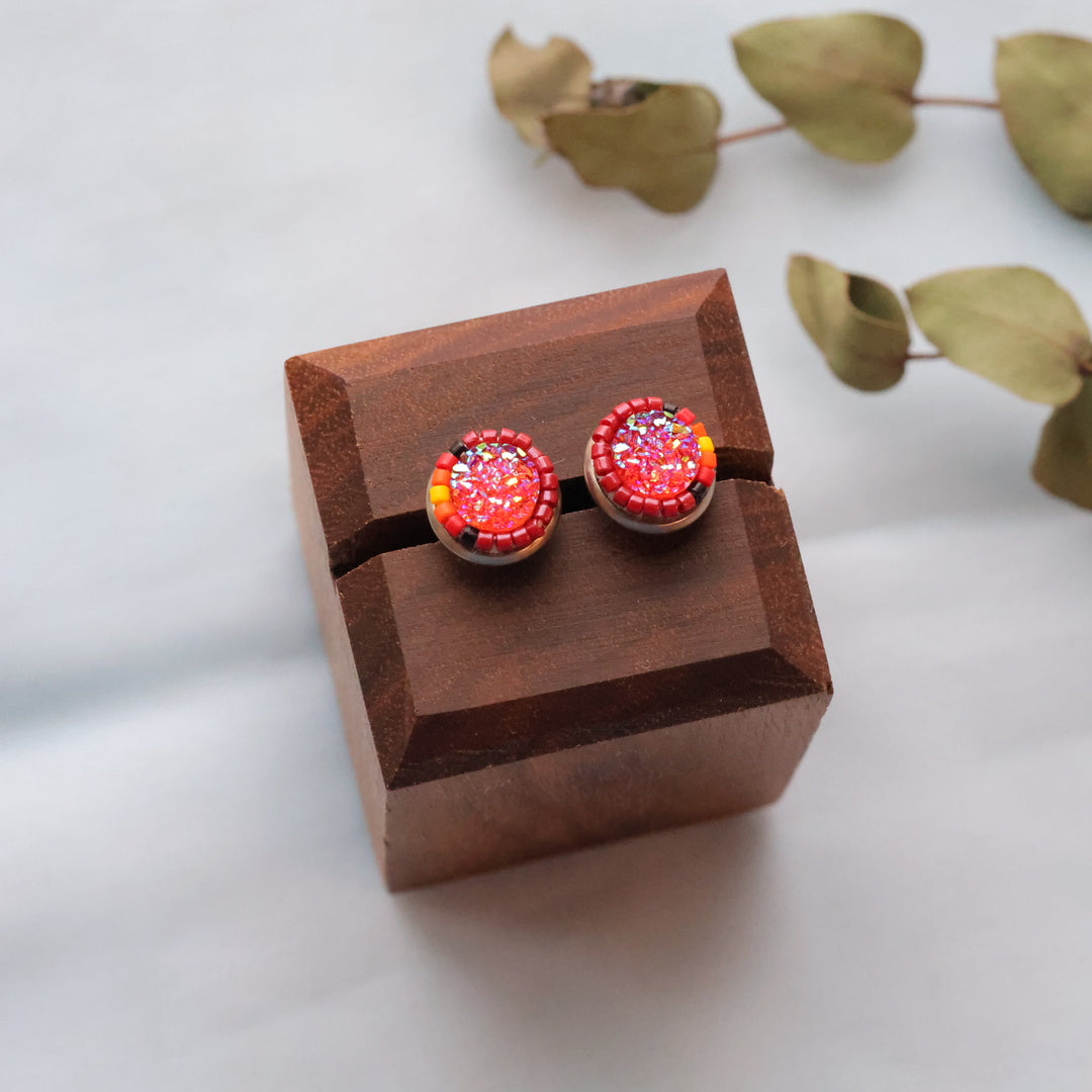 Larissa McCallum beaded studs