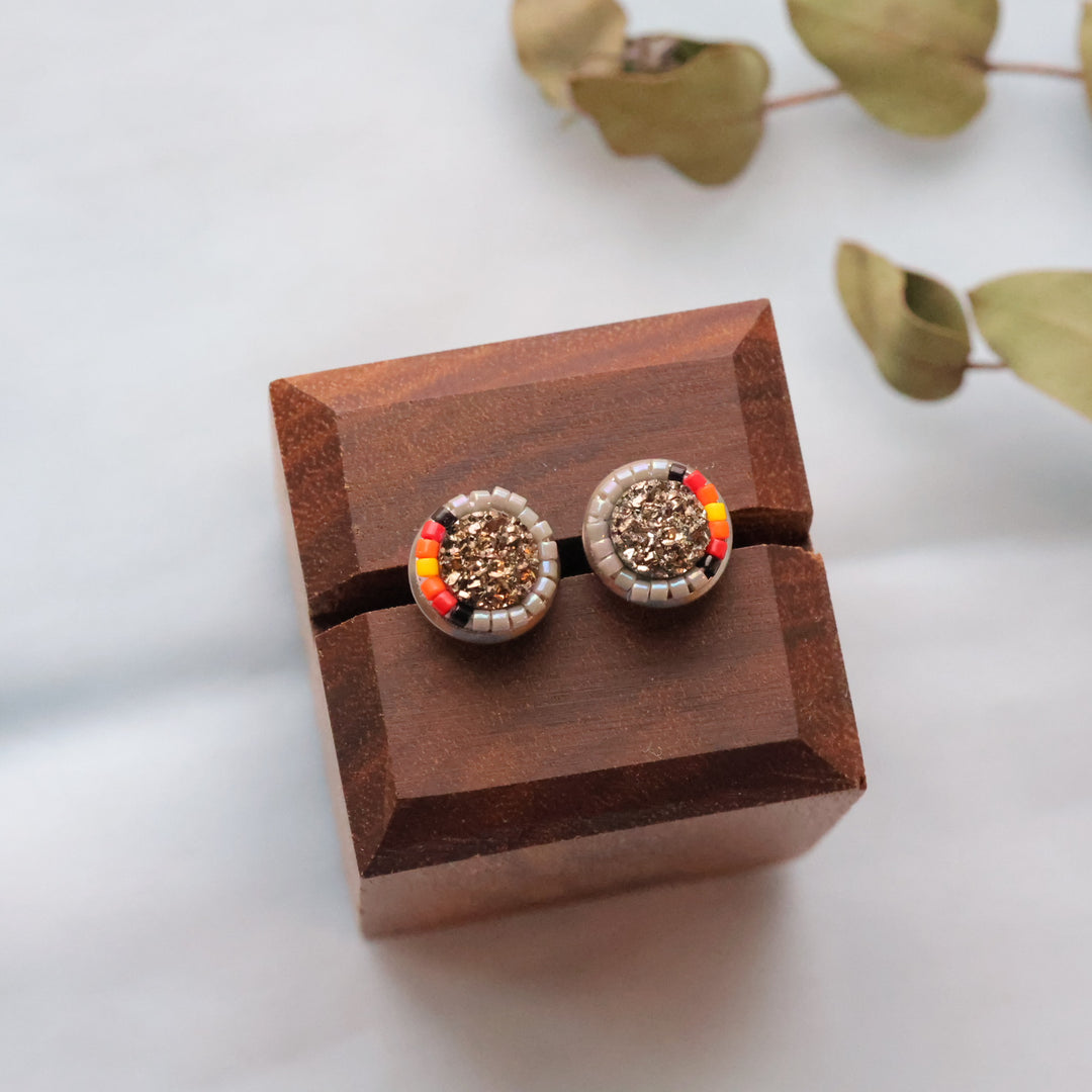 Larissa McCallum beaded studs
