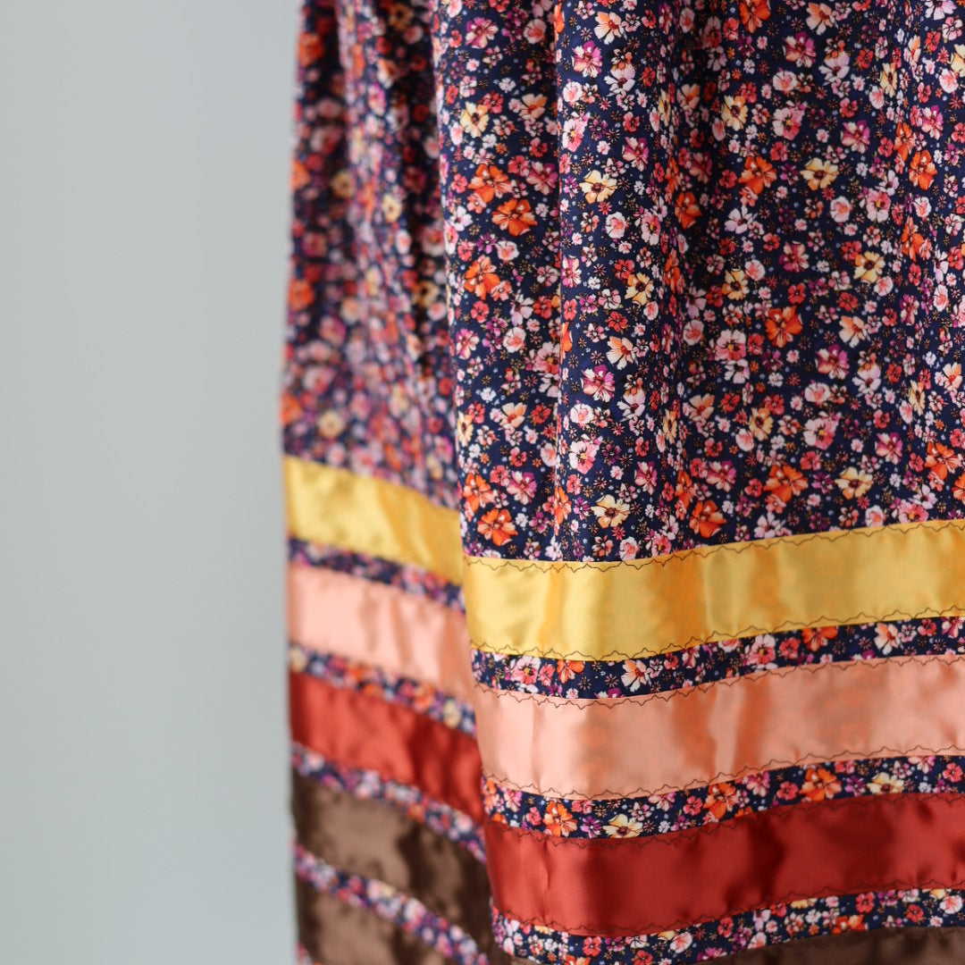 Carol B. Floral Ribbon Skirt
