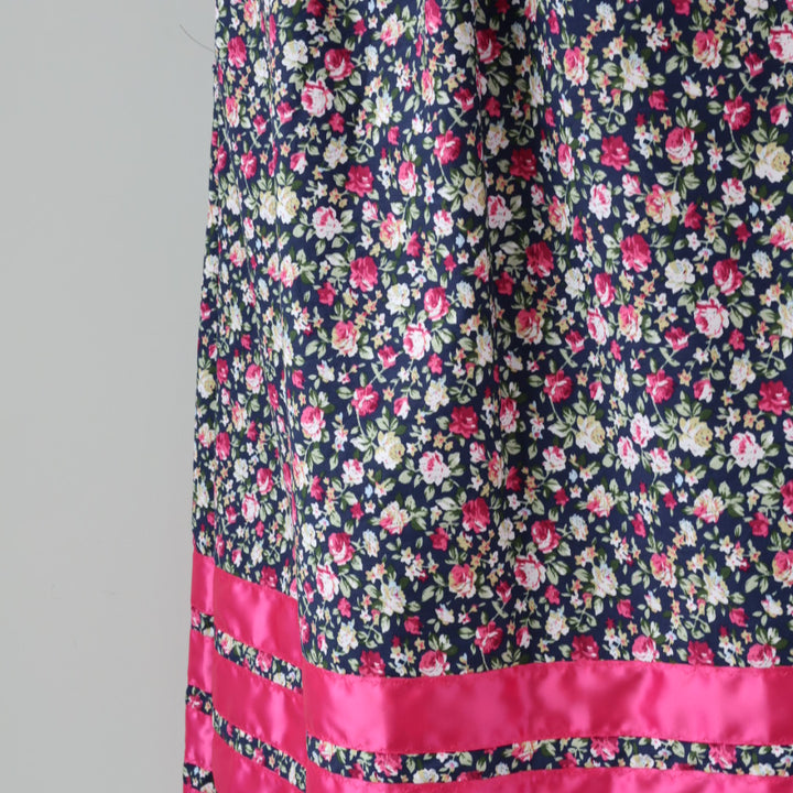 Carol B. Floral Ribbon Skirt