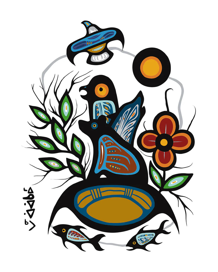 The Creative Company Earth, Water & Sky Beings Art Print