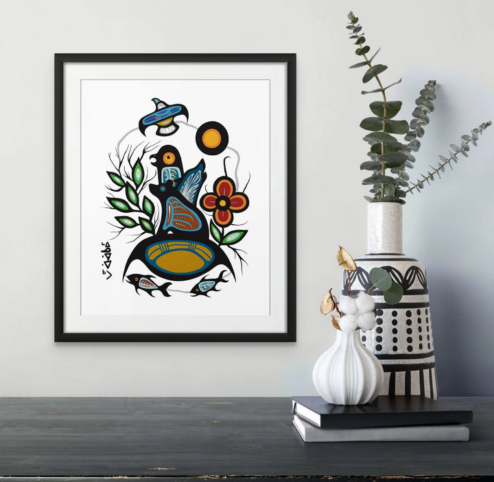 The Creative Company Earth, Water & Sky Beings Art Print