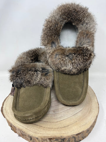 Men's rabbit 2024 fur slippers