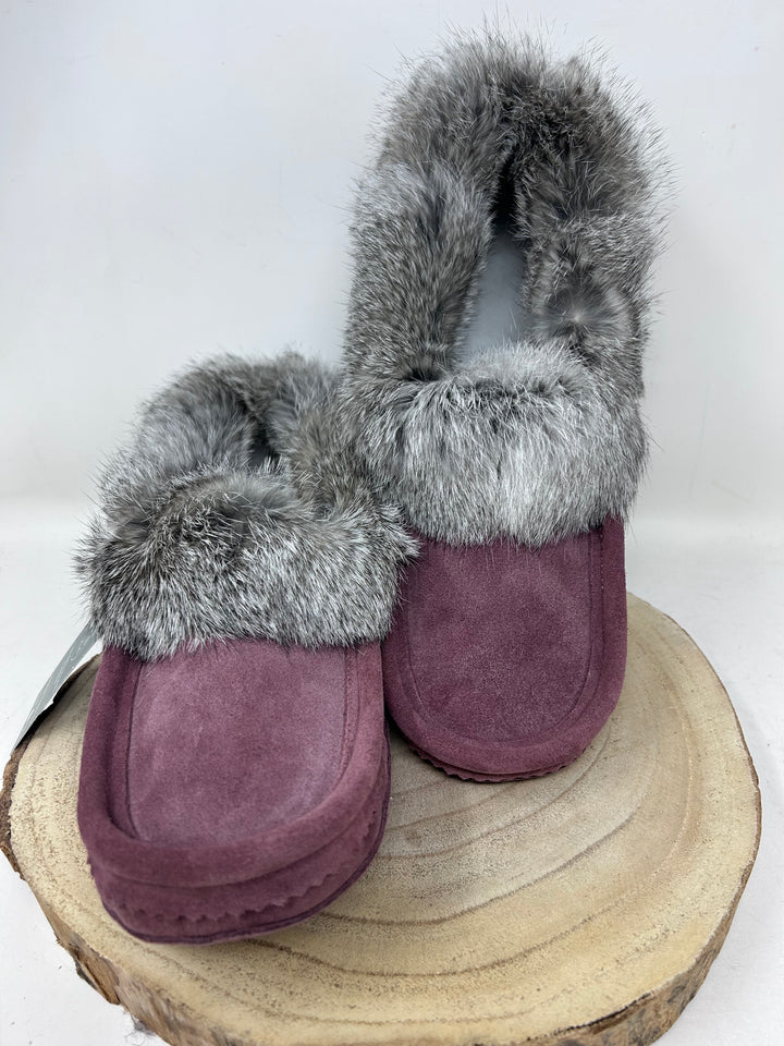 Laurentian Chief Men's Fur Trimmed Moccasins