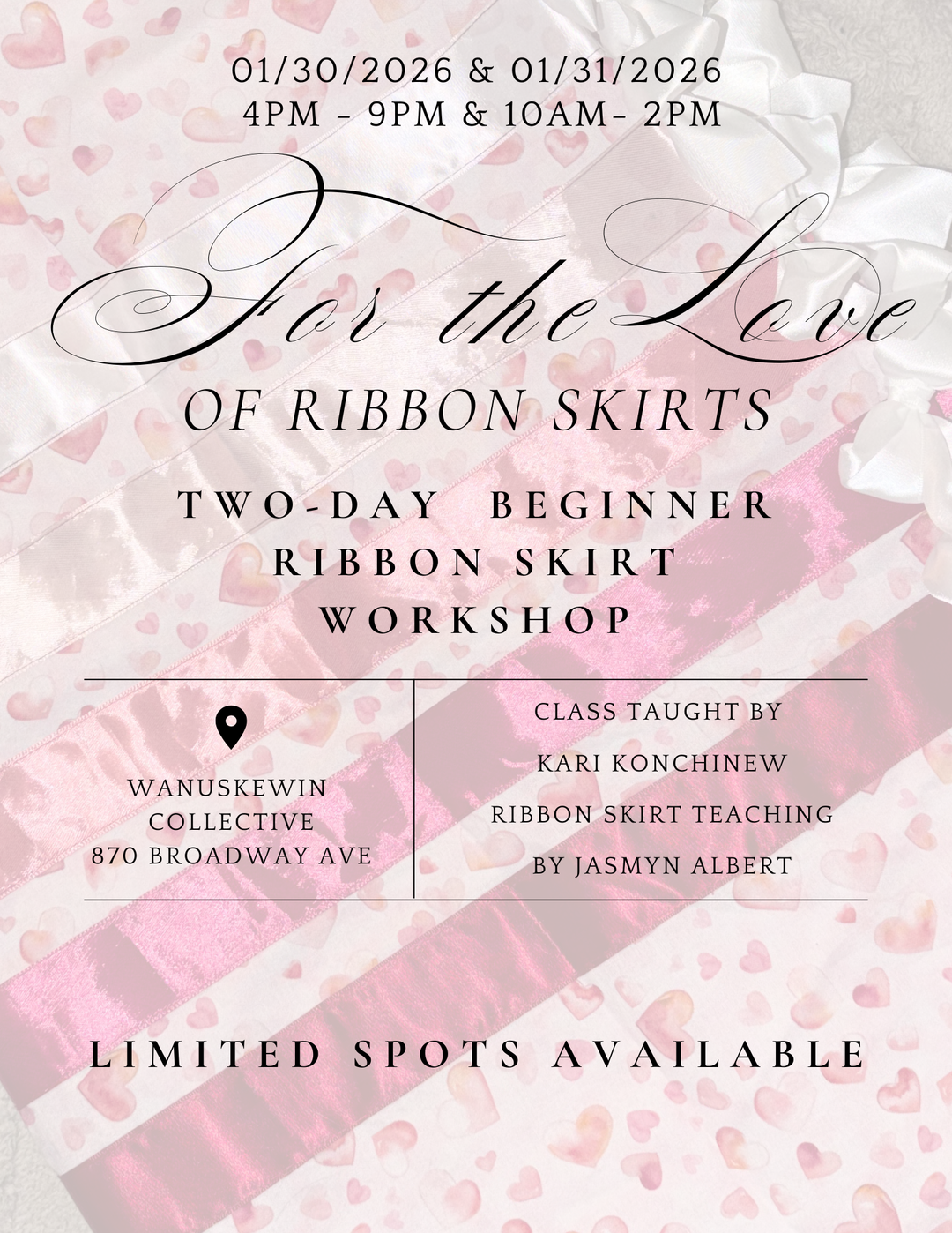 "For The Love of Ribbon Skirts" Workshop