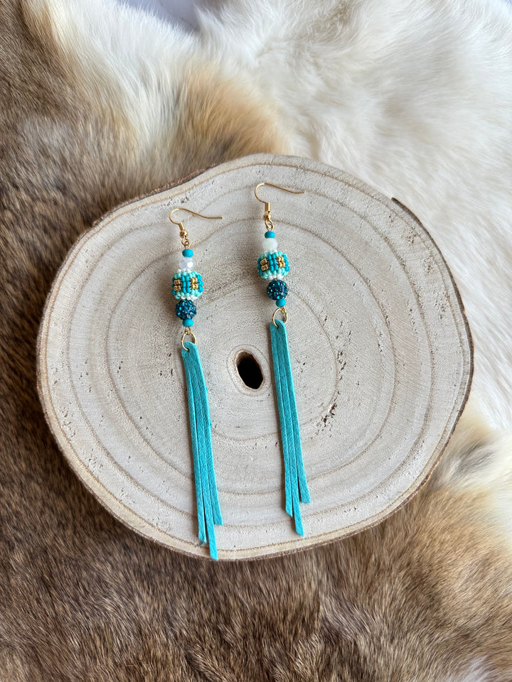 Beth Rose Designs Beaded Fringe Earrings