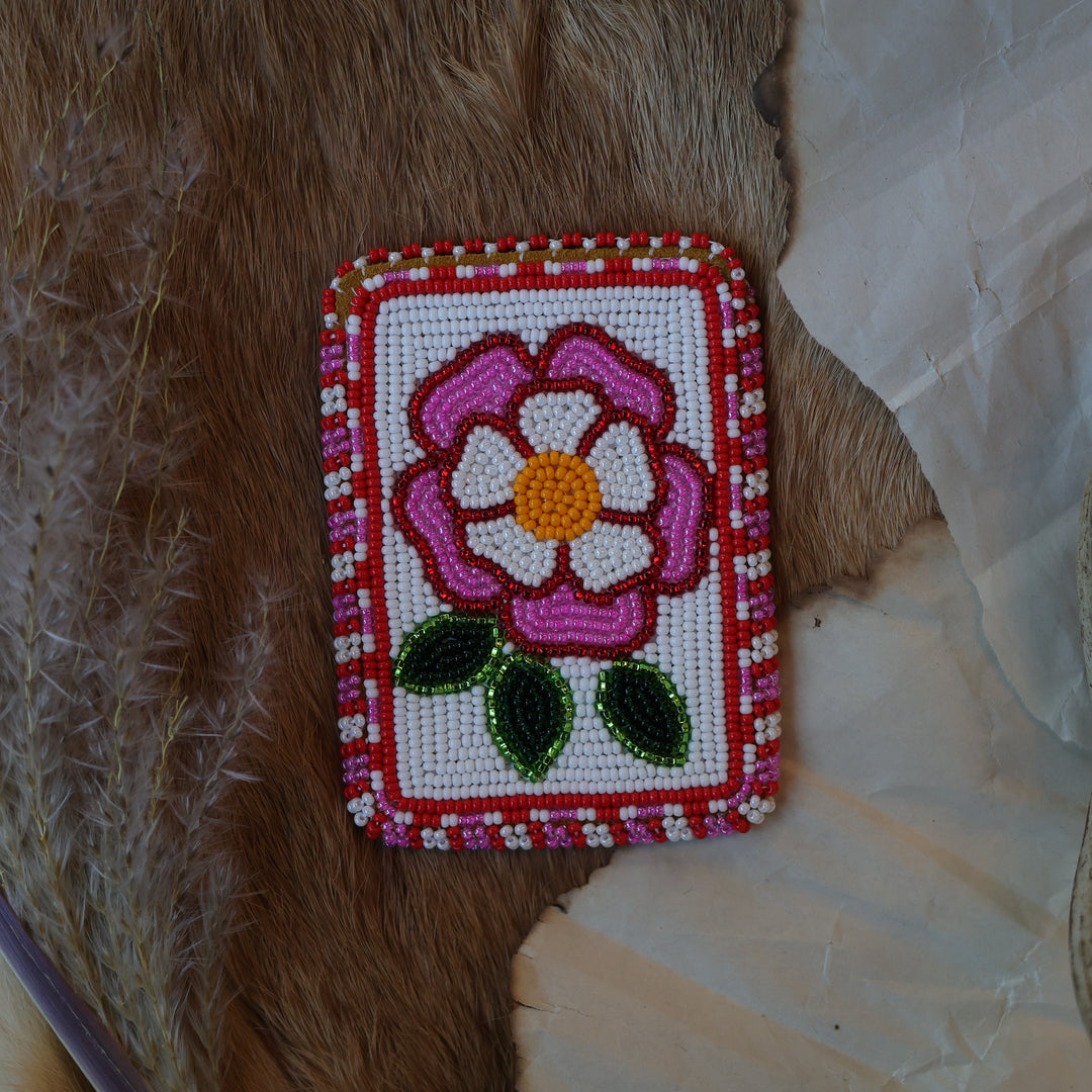 Virginia B. Beaded Moose Hide Card Holders