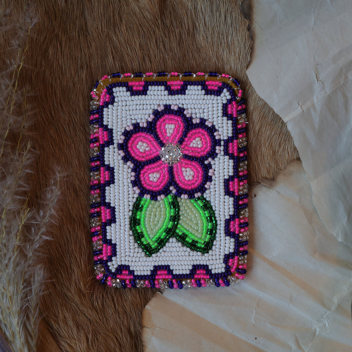 Virginia B. Beaded Moose Hide Card Holders