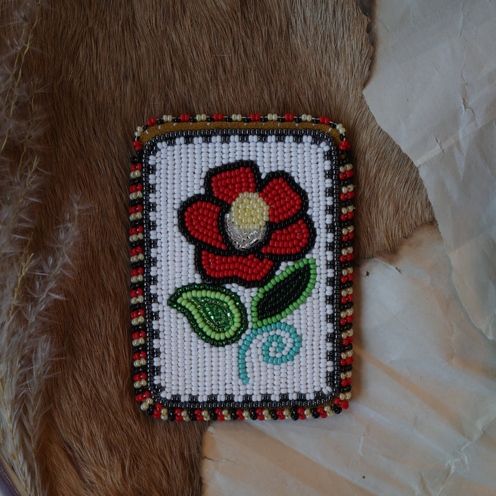 Virginia B. Beaded Moose Hide Card Holders