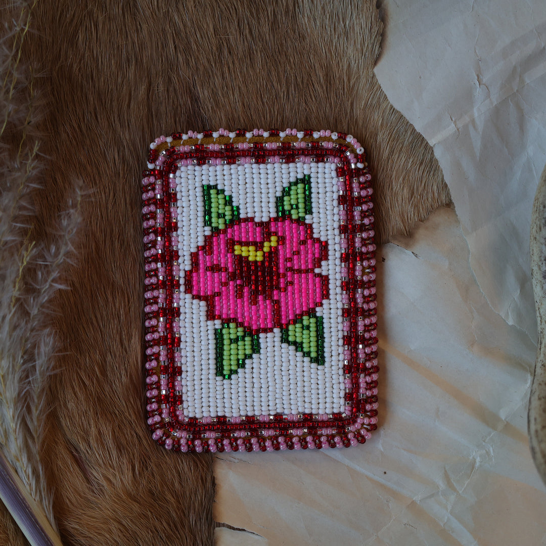 Virginia B. Beaded Moose Hide Card Holders