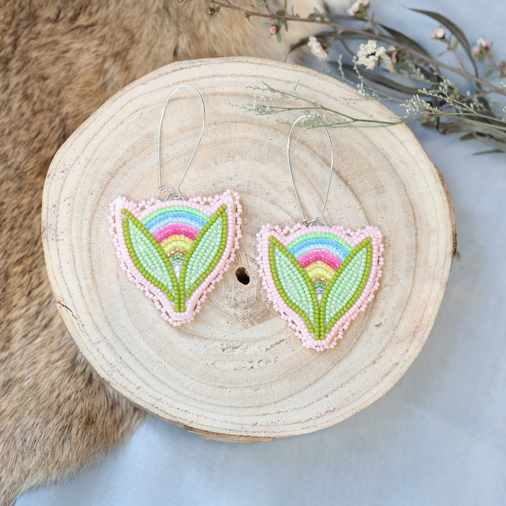 Jess S. Small Blooming Beaded Earrings