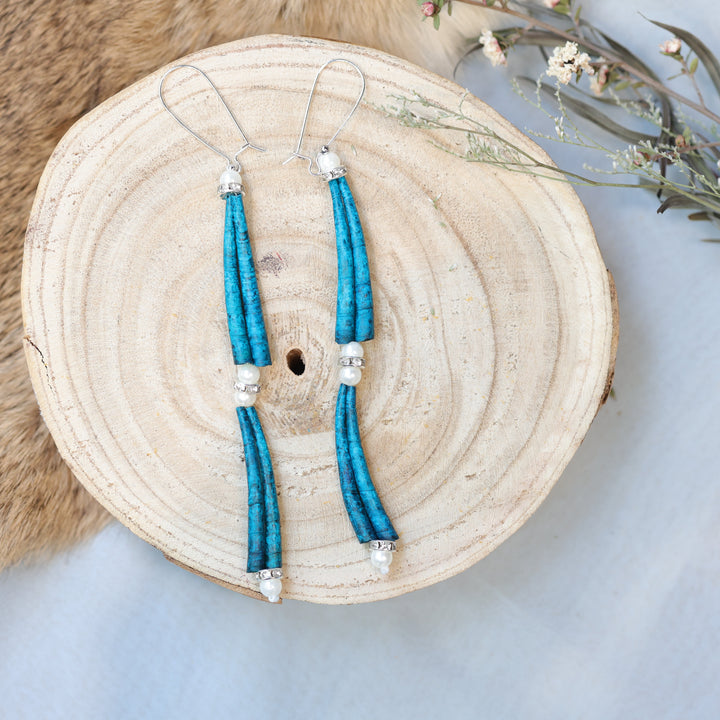 Jess S. Double Tiered Dentalium Earrings