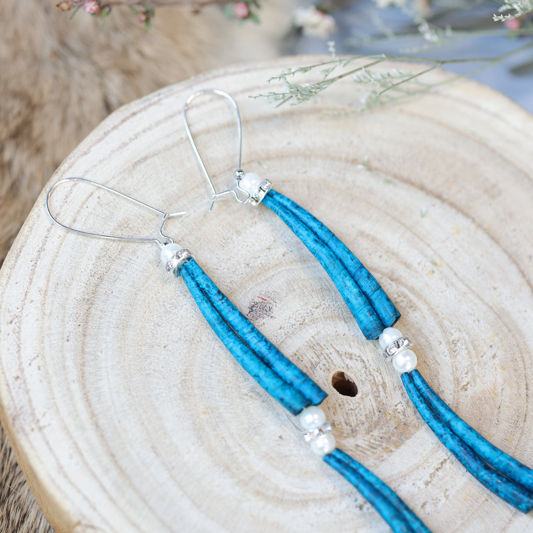 Jess S. Double Tiered Dentalium Earrings