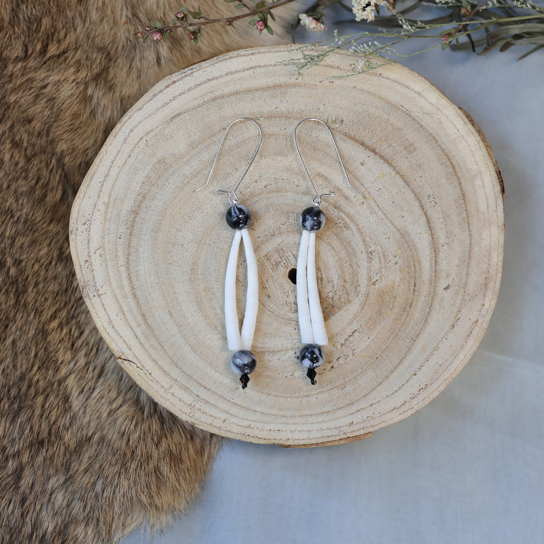 Jess S. Dentalium Earrings