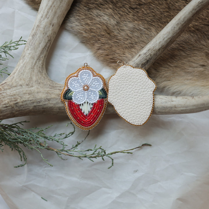 Keegan W. Strawberry Blossom Quill Earrings