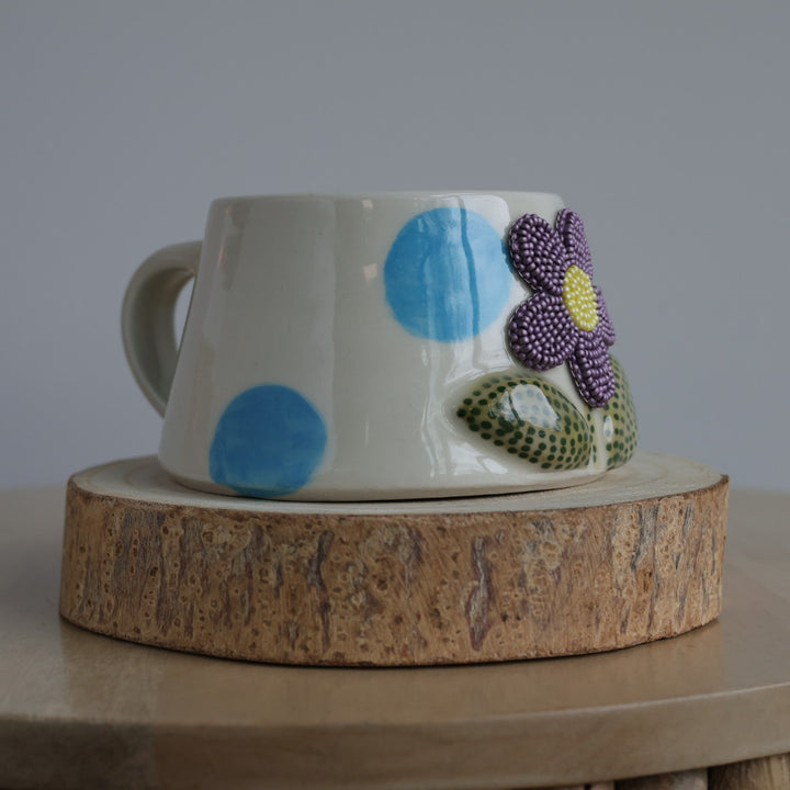Mino Ode Designs Flower Beaded Mug